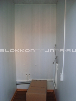 Блок-контейнер 6м туалет с двускатной кровлей, г.Липецк в Горном